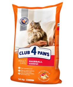 Club4Paws sausas kačių maistas Hairball control, 14kg