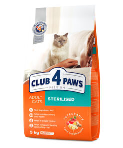 Club4Paws sausas kačių maistas Sterilised, 5kg