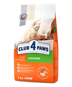 Club4Paws sausas kačiukų maistas su vištiena, 5kg