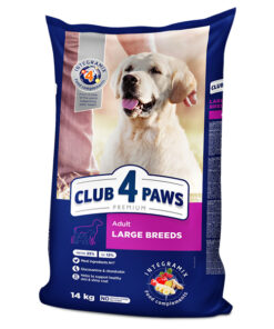 Club4Paws sausas šunų maistas suaugusiems didelių veislių šunims, 14kg