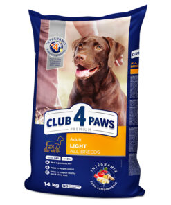 Club4Paws sausas šunų maistas Svorio kontrolė, skirtas suaugusiems visų veislių šunims, 14kg