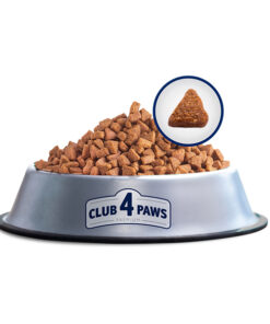 Club4Paws sausas šunų maistas su dideliu kiekiu vištienos, skirtas visų veislių šuniukams_