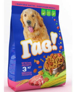 Gav sausas šunų maistas su mėsos asorti suaugusiems šunims, 3kg