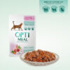 Optimeal konservuotas kačių maistas su ėriena ir daržovėmis_