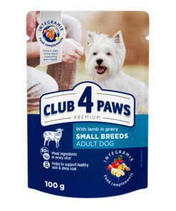 Club4Paws konservuotas šunų maistas su ėriena, 100g