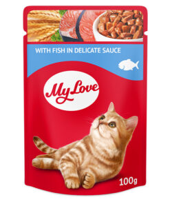 MyLove konservuotas maistas suaugusioms katėms su žuvimi, 100g