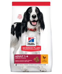 Hill's Science Plan Medium Adult sausas šunų maistas su vištiena