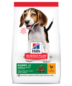 Hill's Science Plan Medium Puppy sausas šuniukų maistas su vištiena
