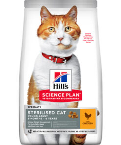 Hill's Science Plan Sterilised Cat Adult sausas kačių maistas su vištiena