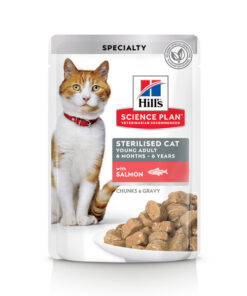Hill's Science Plan Sterilised Cat Young Adult konservuotas kačių maistas su lašiša