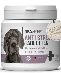 Reavet Anti-Stress maisto papildas šunims, tabletės