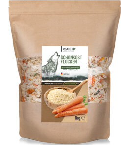 Reavet ryžių ir morkų mišinio maisto papildas šunims, dribsniai