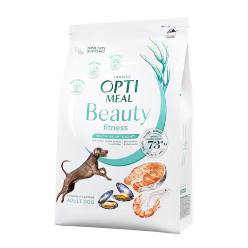 Optimeal beauty fitness, sausas šunų maistas