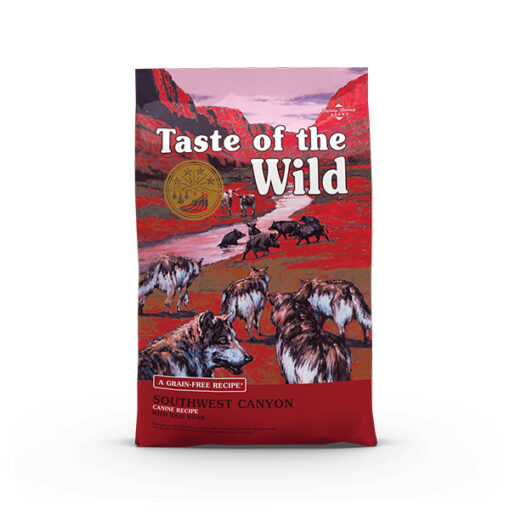 Taste of the Wild Southwest Canyon begrūdis sausas šunų maistas su šerniena