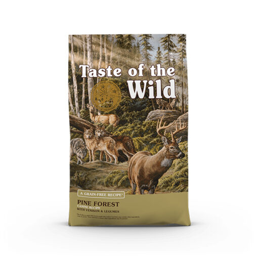 Taste of the Wild Pine Forest begrūdis sausas šunų maistas su elniena